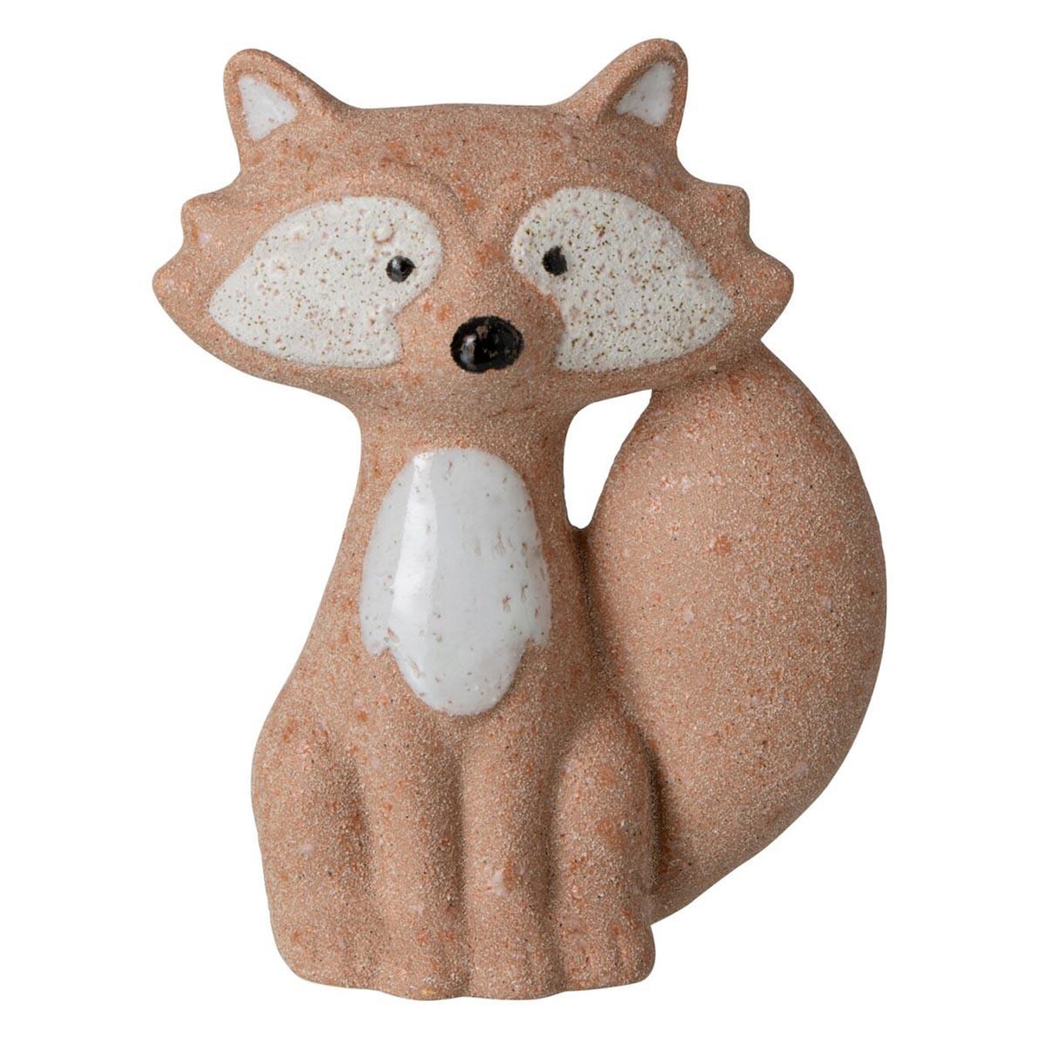 J-LINE Statuette déco renard  maël  23cm orange