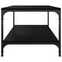 Voir la diapositive 5 : VIDAXL Table basse Noir 80x50x40 cm Bois d'ingenierie