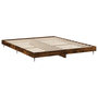 Voir la diapositive 5 : VIDAXL Cadre de lit sans matelas chene fume 120x200 cm bois ingenierie