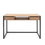 CONCEPT USINE Bureau industriel bois et noir KOTOR