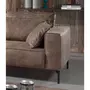 Canapé d'angle gauche  4 places BOK , tissu vintage, pied métal design