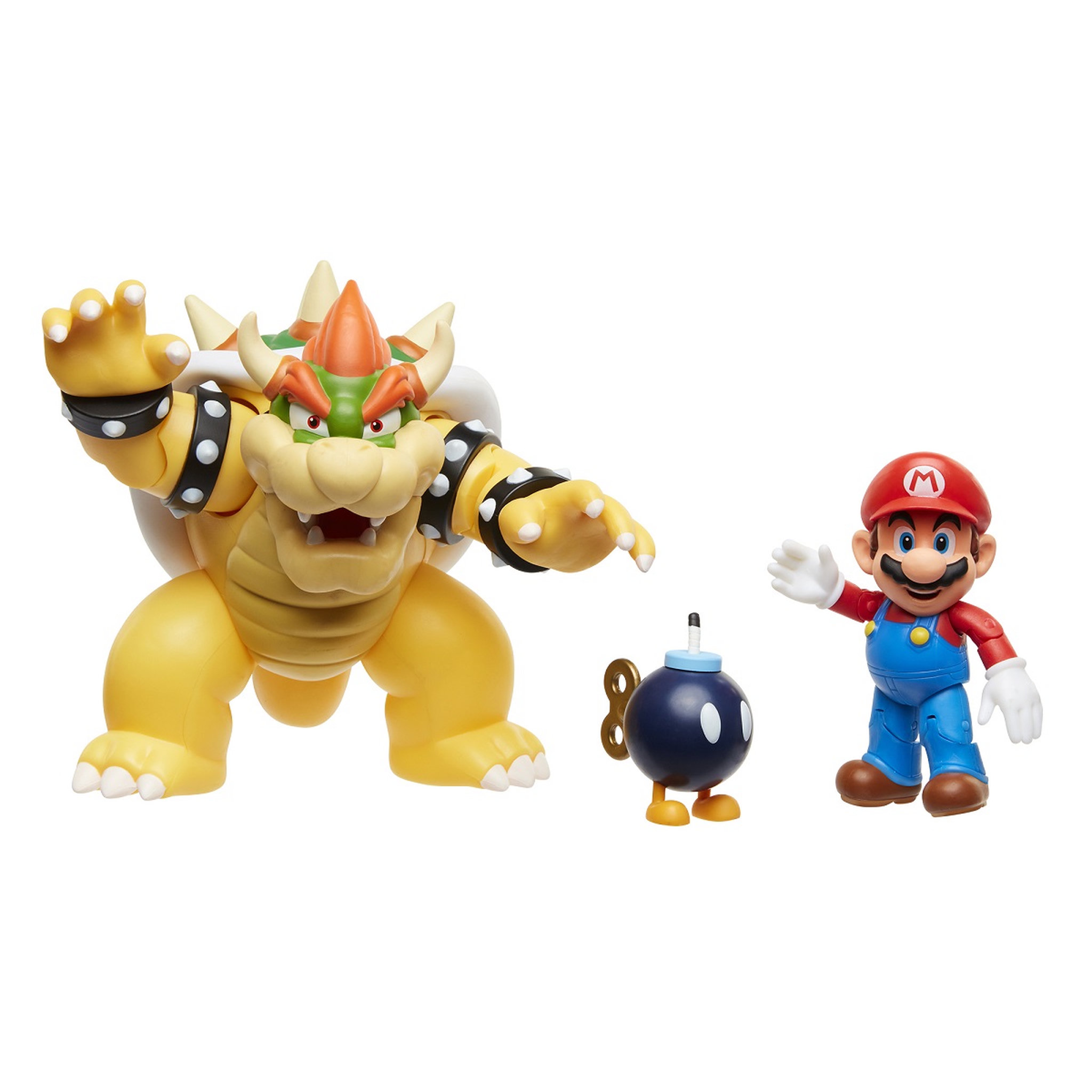 Voir la diapositive 2 : JAKKS PACIFIC Coffret Figurines Mario et Bowser - La Bataille de Lave