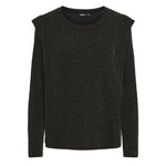 Pieces T-Shirt Manches Longues Noir Femme Pieces Nora. Coloris disponibles : Noir