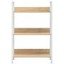 Voir la diapositive 3 : VIDAXL Bibliotheque a 3 niveaux chene 60x27,6x90,5cm bois d'ingenierie
