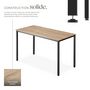 Voir la diapositive 3 : tectake Bureau Style industriel Grand espace pour les jambes
