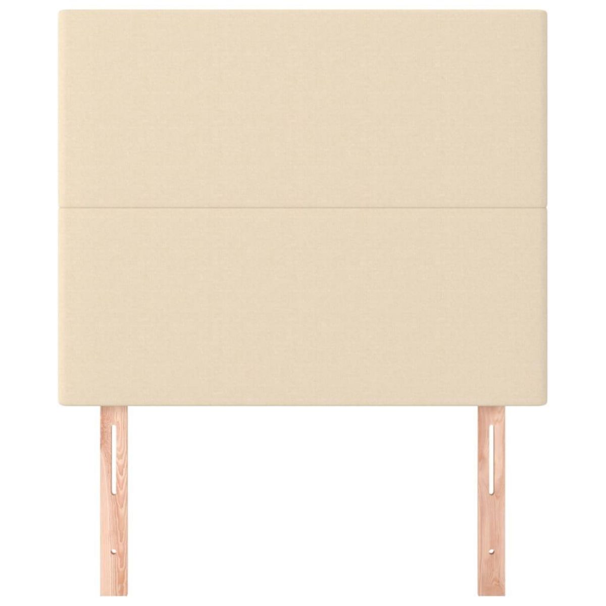 VIDAXL Tetes de lit 2 pcs Creme 100x5x78/88 cm Tissu