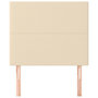 Voir la diapositive 3 : VIDAXL Tetes de lit 2 pcs Creme 100x5x78/88 cm Tissu