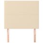 Voir la diapositive 3 : VIDAXL Tetes de lit 2 pcs Creme 100x5x78/88 cm Tissu