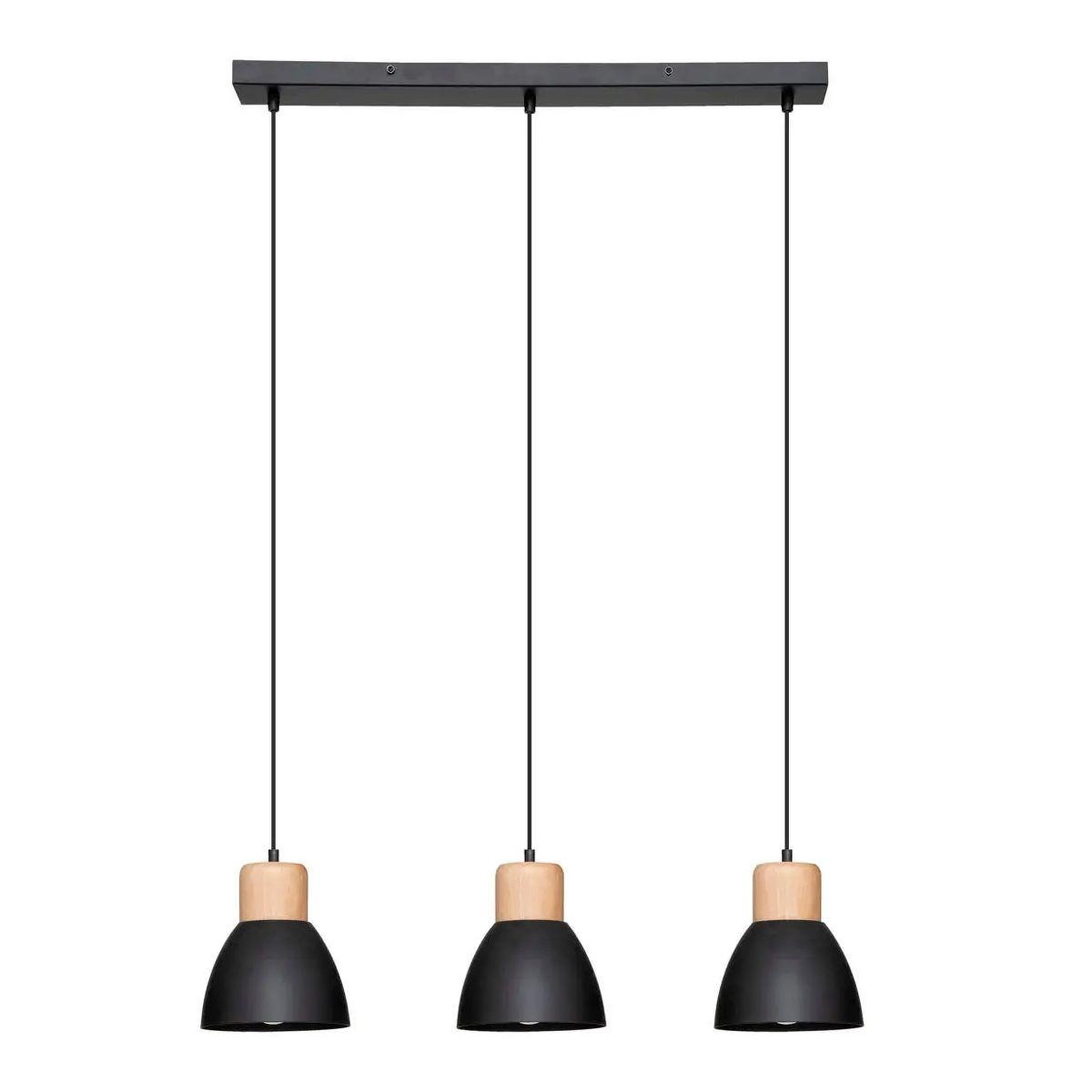 ATMOSPHERA Suspension 3 têtes  desy  100cm noir