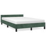 Voir la diapositive 2 : VIDAXL Cadre de lit sans matelas vert fonce 120x200 cm velours