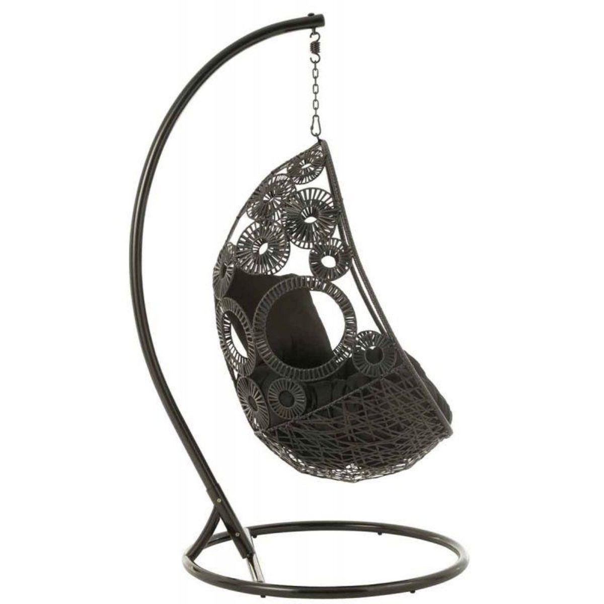 Paris Prix Fauteuil Suspendu & Coussin  Bula  197cm Noir