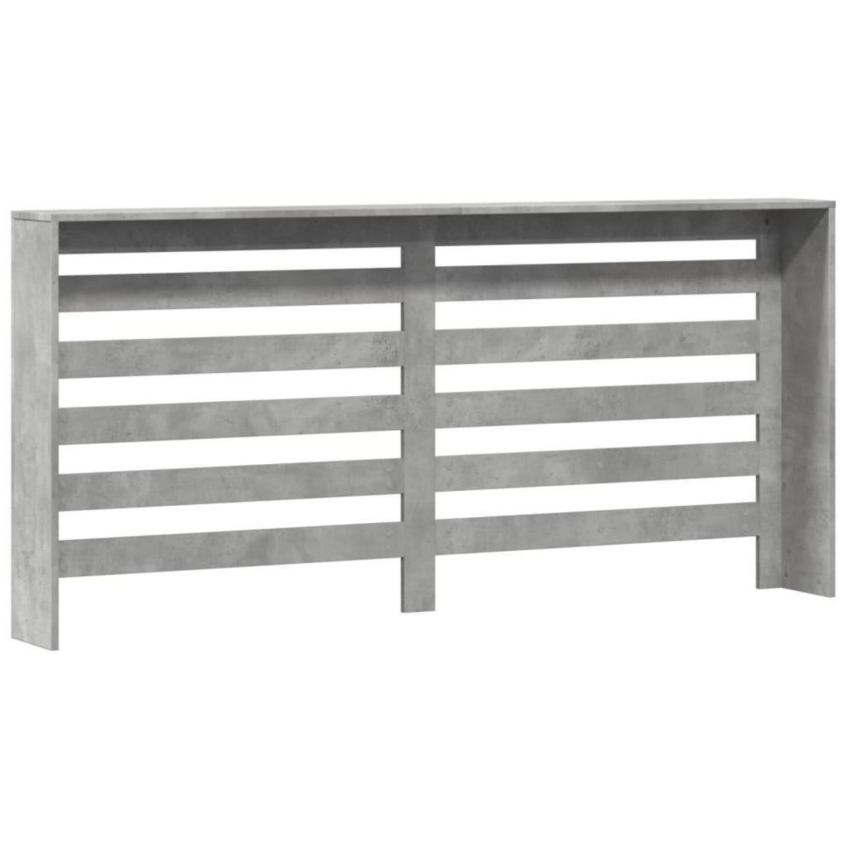 VIDAXL Cache-radiateur gris beton 175x20x82 cm bois d'ingenierie