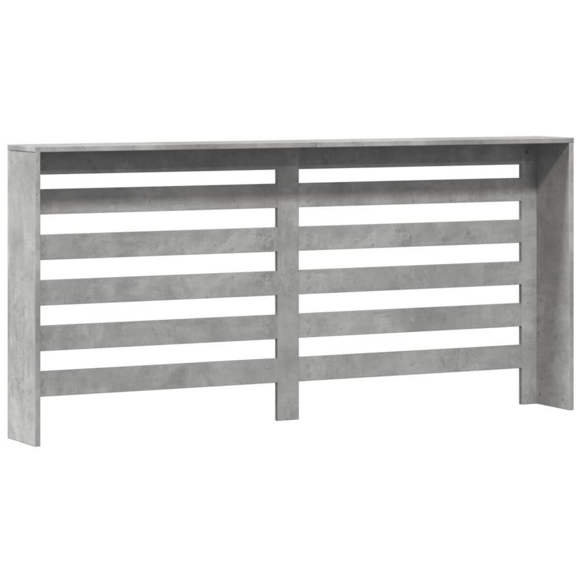 VIDAXL Cache-radiateur gris beton 175x20x82 cm bois d'ingenierie