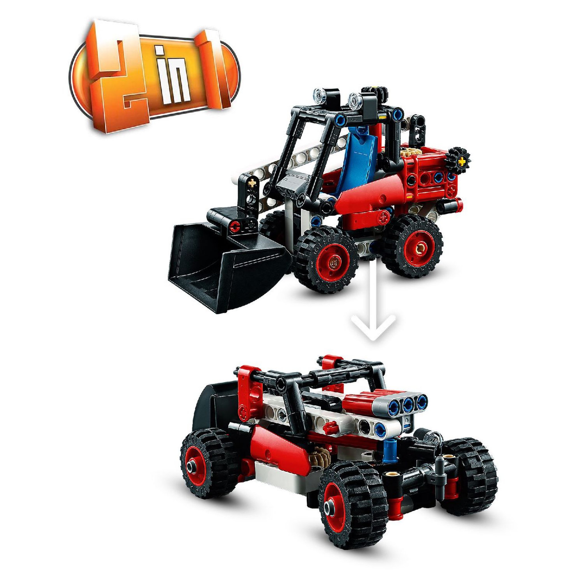 Voir la diapositive 4 : LEGO Technic 42116 - Chargeuse compacte 