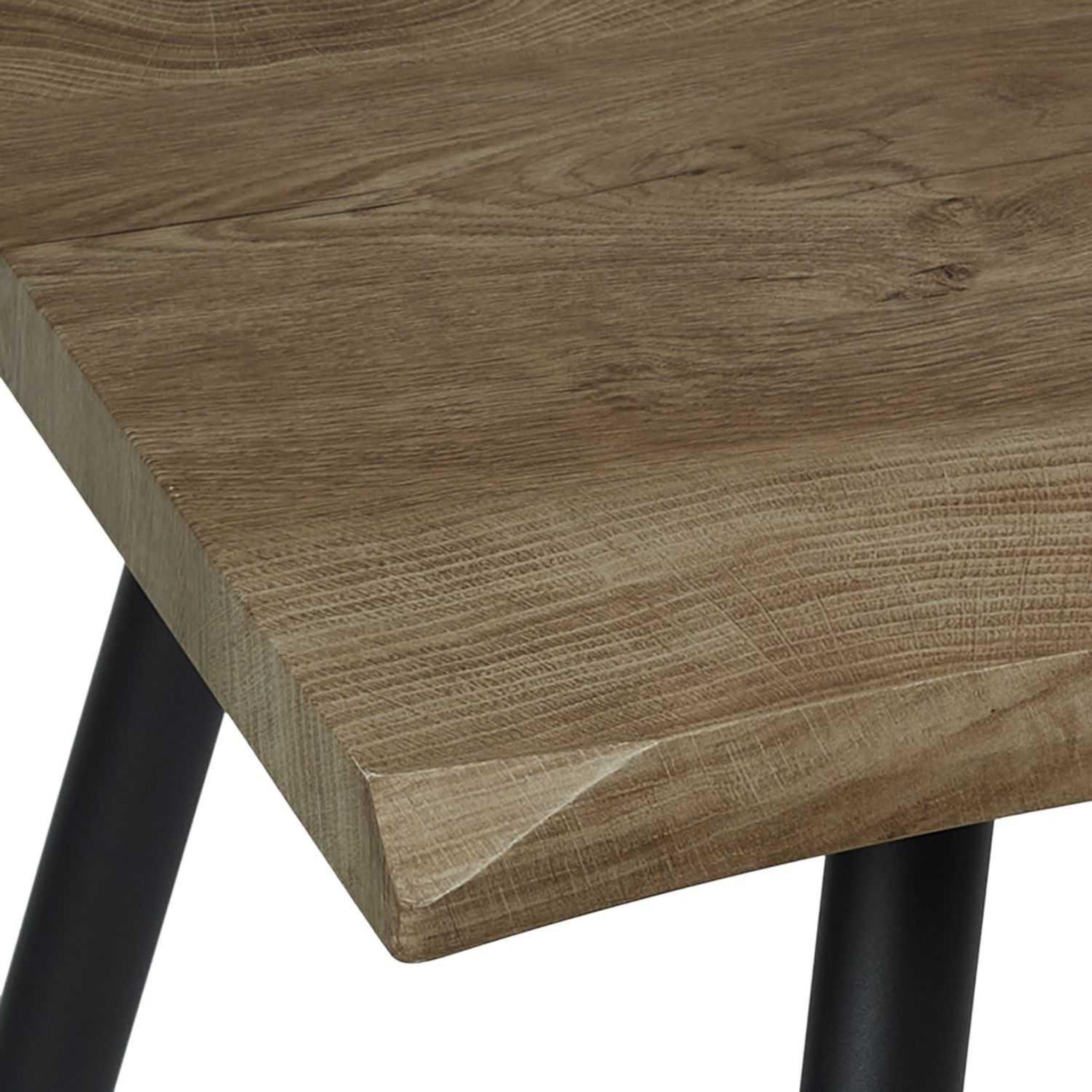 Voir la diapositive 4 : TOILINUX Table basse forest en métal et mdf - noir et marron