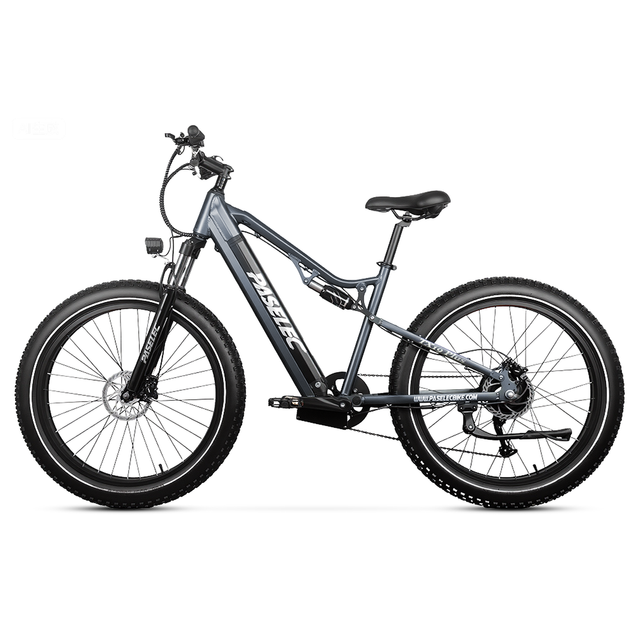 Voir la diapositive 4 : PASELEC Vélo électrique PASELEC TX19 Plus, Fat Bike 26 , 48 V 19,2 Ah, 9 vitesses