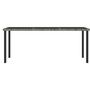 Voir la diapositive 4 : VIDAXL Ensemble a manger de jardin 7 pcs Resine tressee Gris