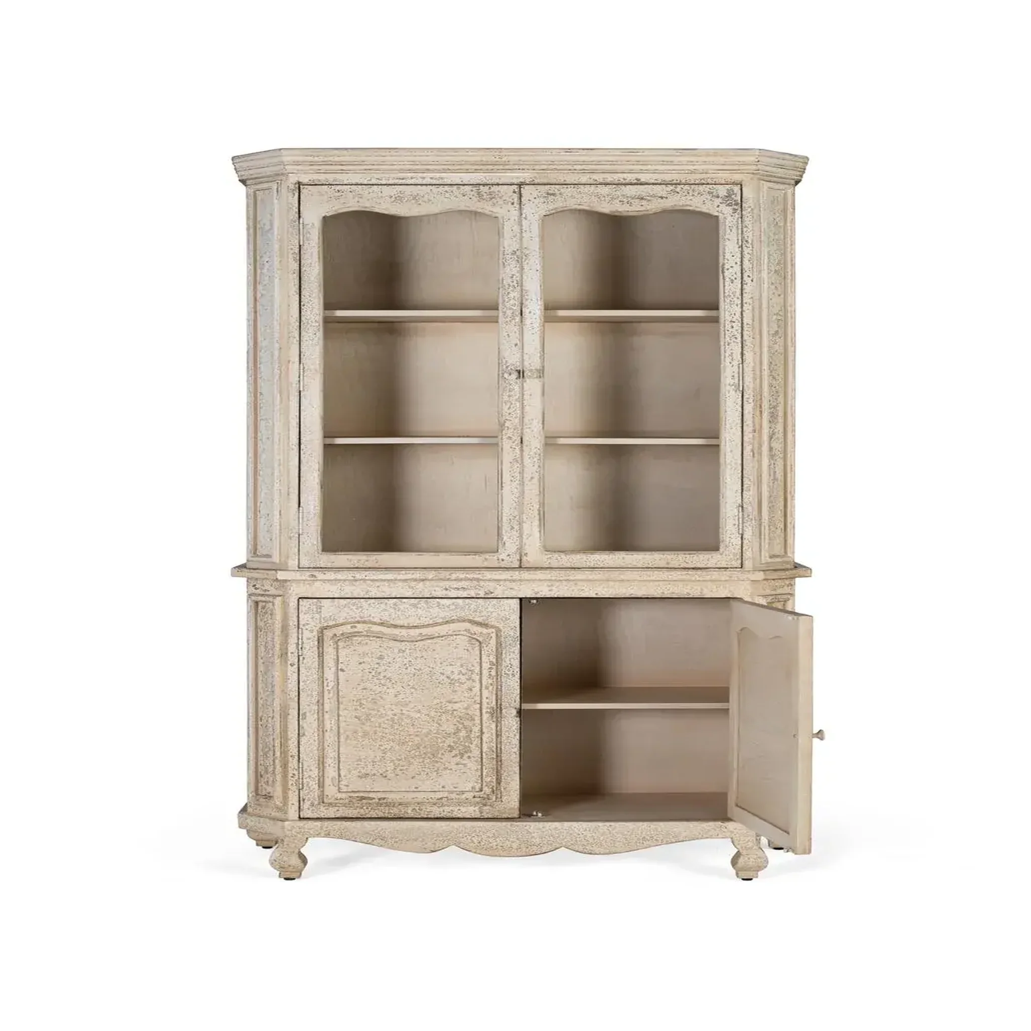 Voir la diapositive 4 : GINER Y COLOMER SL Vitrine en bois de manguier 120 cm style rustique