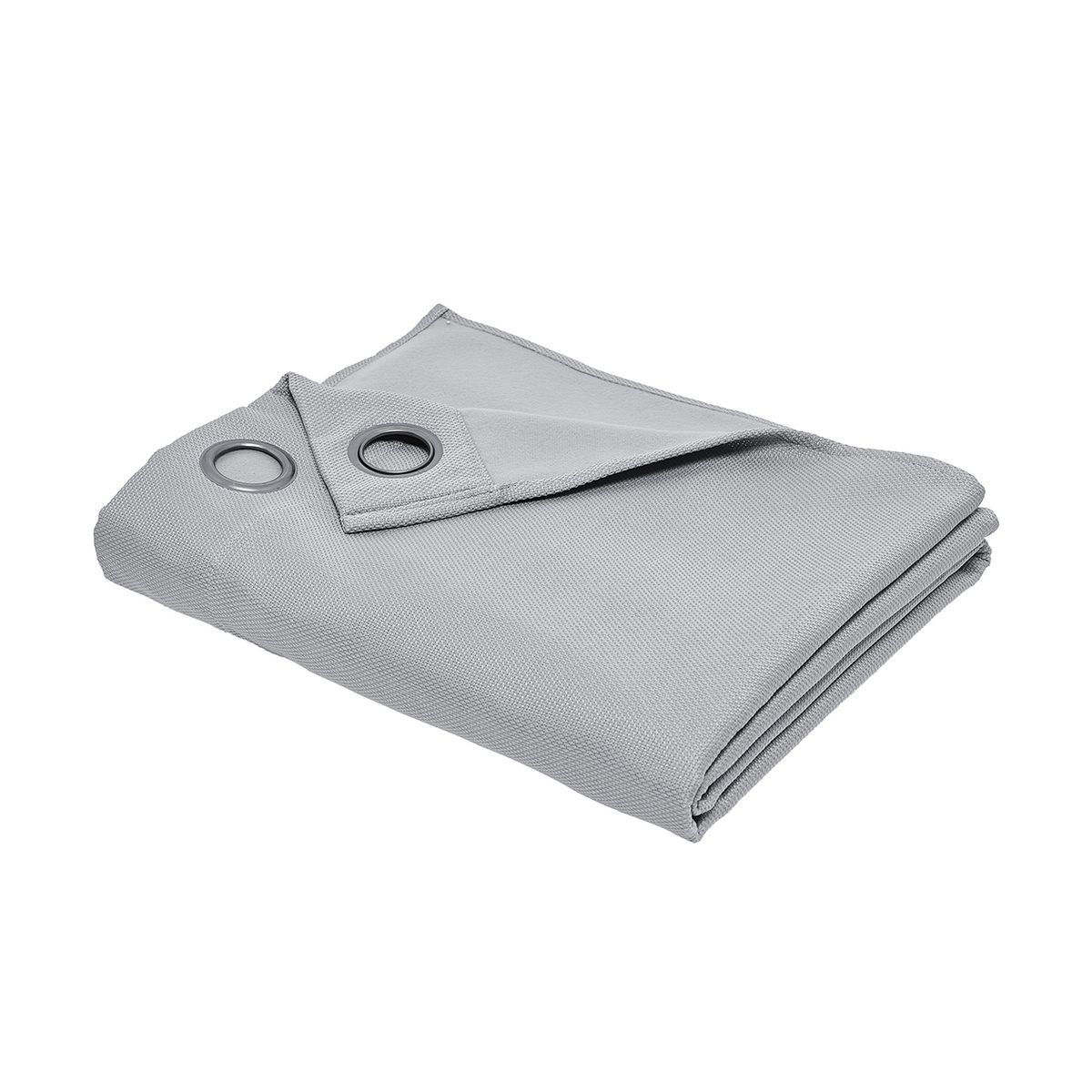 TODAY Rideau uni isolant effet Chambray à oeillets