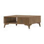 Voir la diapositive 6 : BEST MOBILIER Portmore - table basse - effet bois - 1 tiroir et 1 niche - 80 cm
