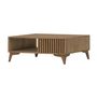 Voir la diapositive 6 : BEST MOBILIER Portmore - table basse - effet bois - 1 tiroir et 1 niche - 80 cm