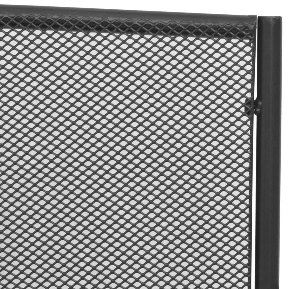 VIDAXL Banc de jardin 108 cm acier et maille anthracite