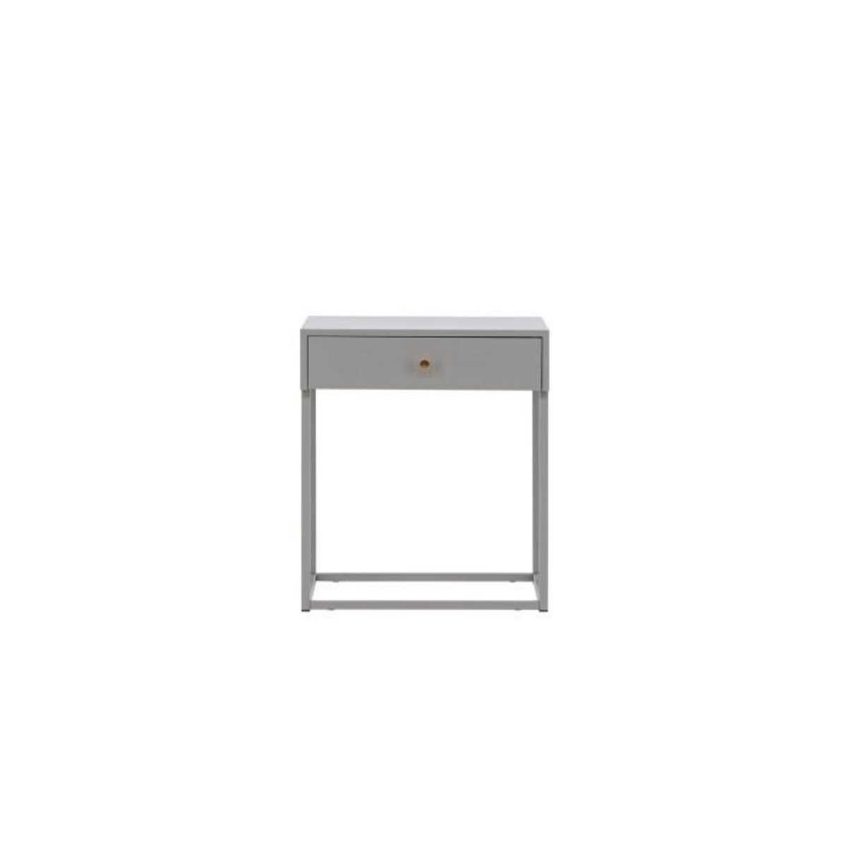 Paris Prix Table de Chevet 1 Tiroir  Bakal  50cm Gris