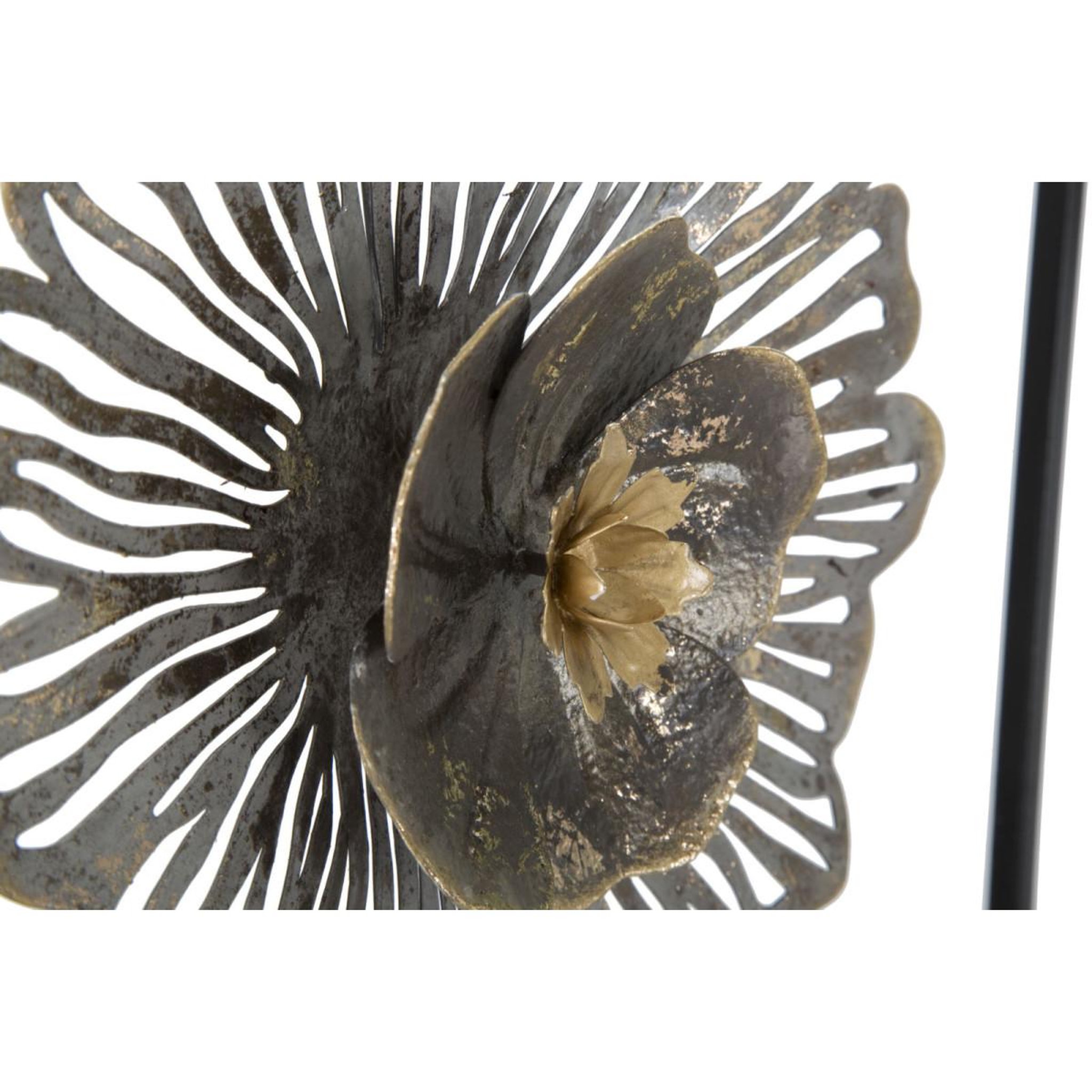 Voir la diapositive 4 : Paris Prix Décoration murale encadrée en métal  fleurs  50cm multicolore