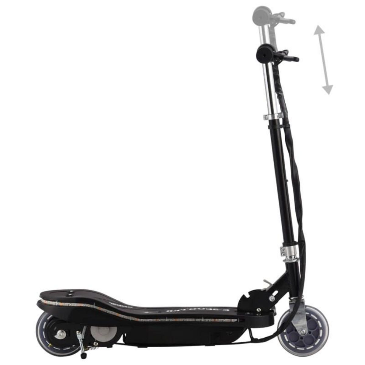 VIDAXL Trottinette électrique avec LED 120 W Noir