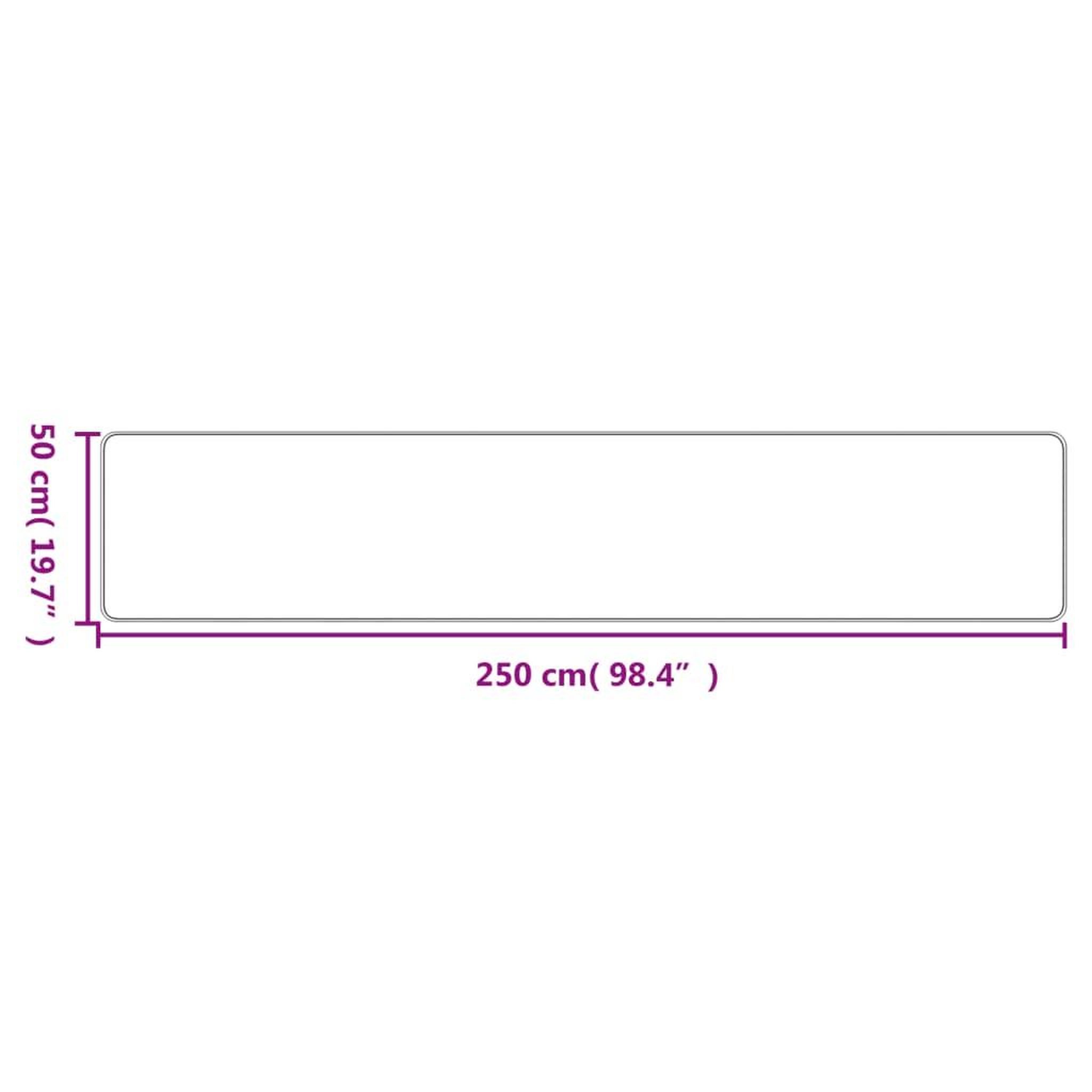 Voir la diapositive 6 : VIDAXL Tapis de couloir aspect sisal taupe 50x250 cm