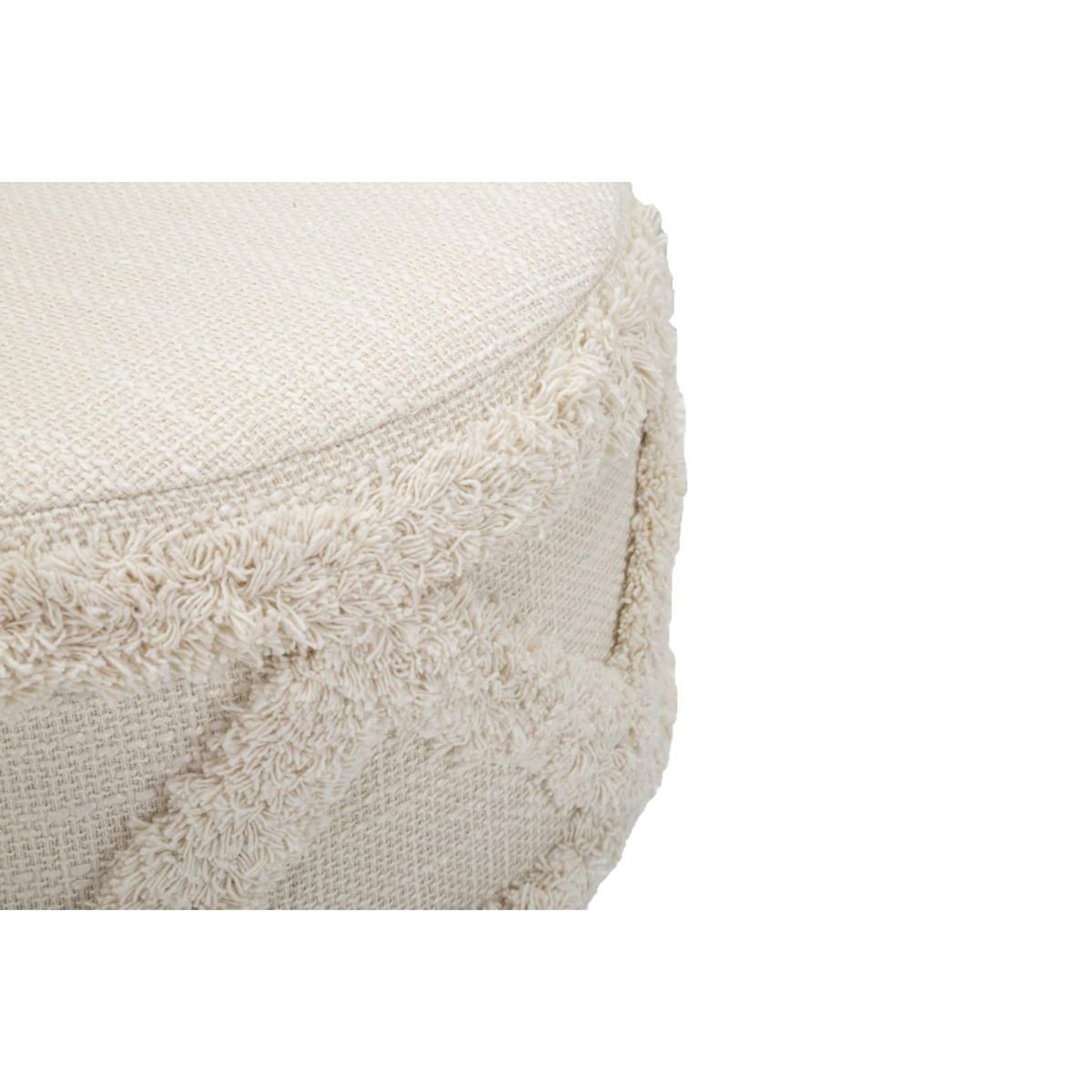 Voir la diapositive 3 : Paris Prix Tabouret effet tufté  damasco  41cm beige