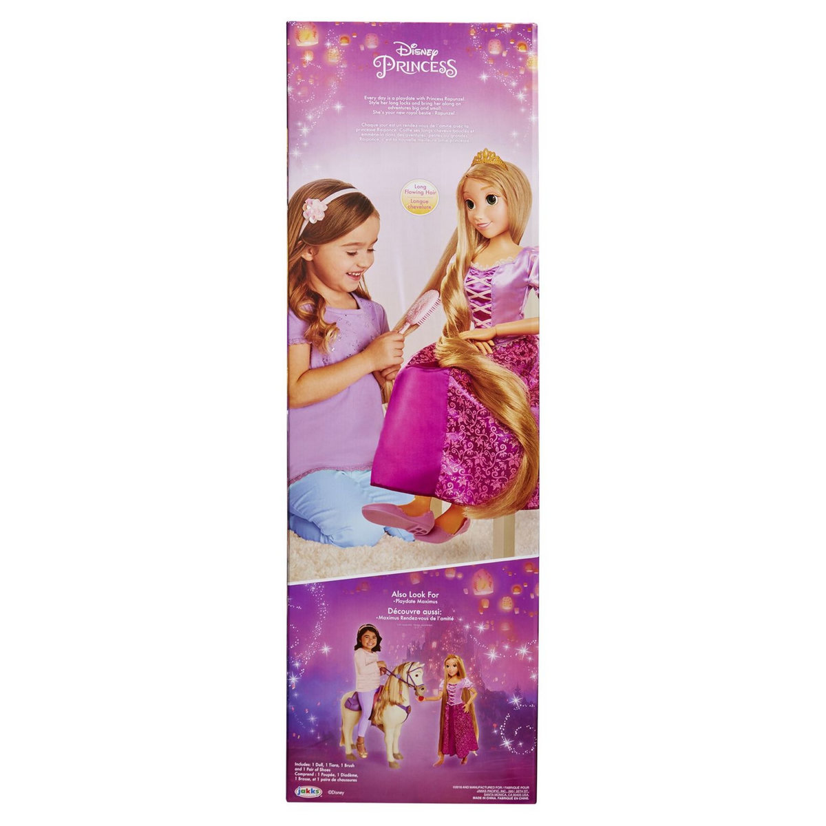 JAKKS PACIFIC Poupée Raiponce 80 cm - Disney Princesses 