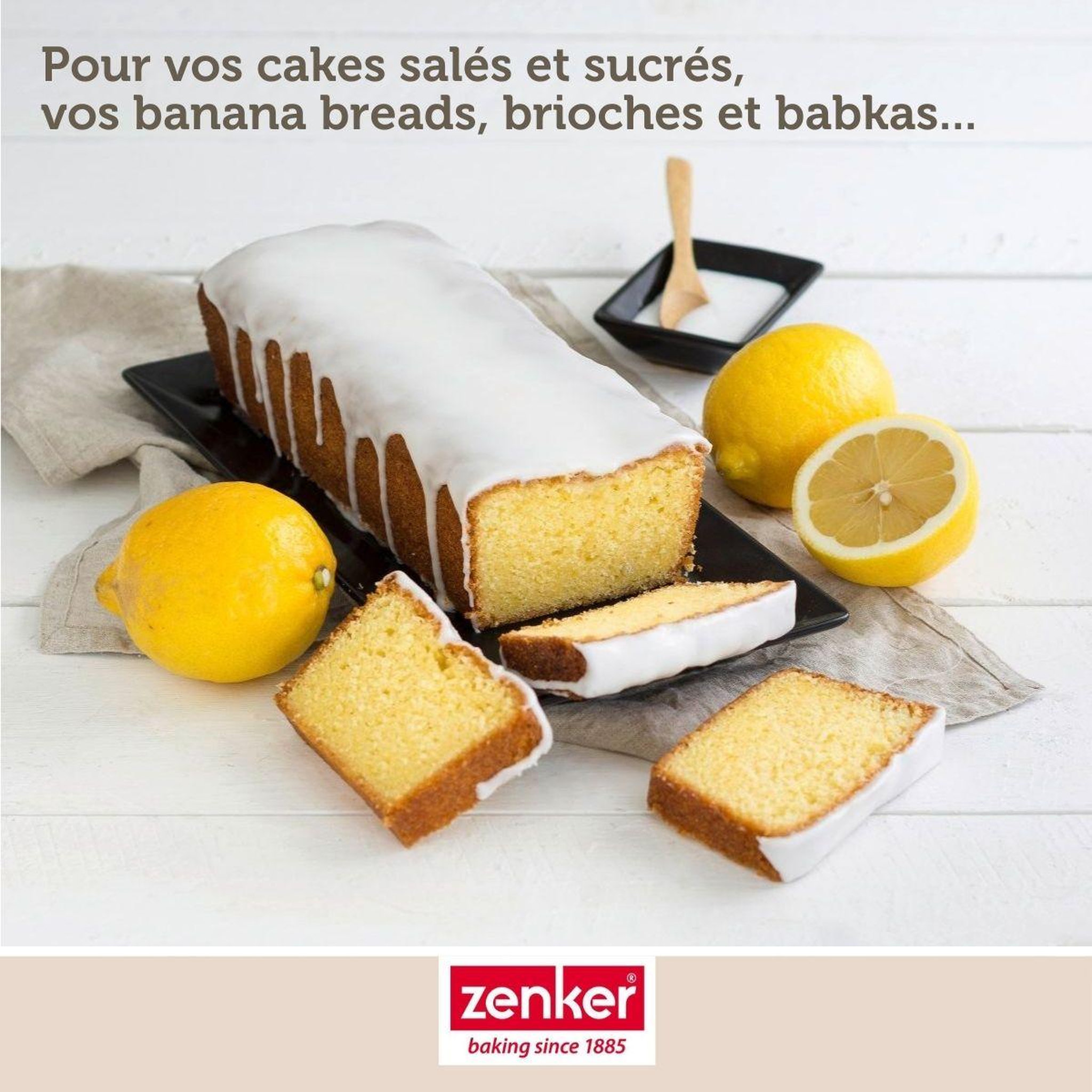 Voir la diapositive 2 : ZENKER Set pâtisserie avec moule à cake 25 cm, 2 bols à mixer, verre mesureur et spatule zenker