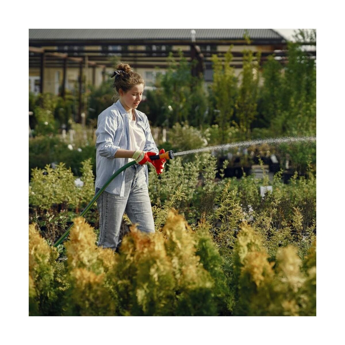 VITO Tuyau arrosage tressé 50 mètres Ø 19 mm 3/4  Pression 20 bar Souple VITO