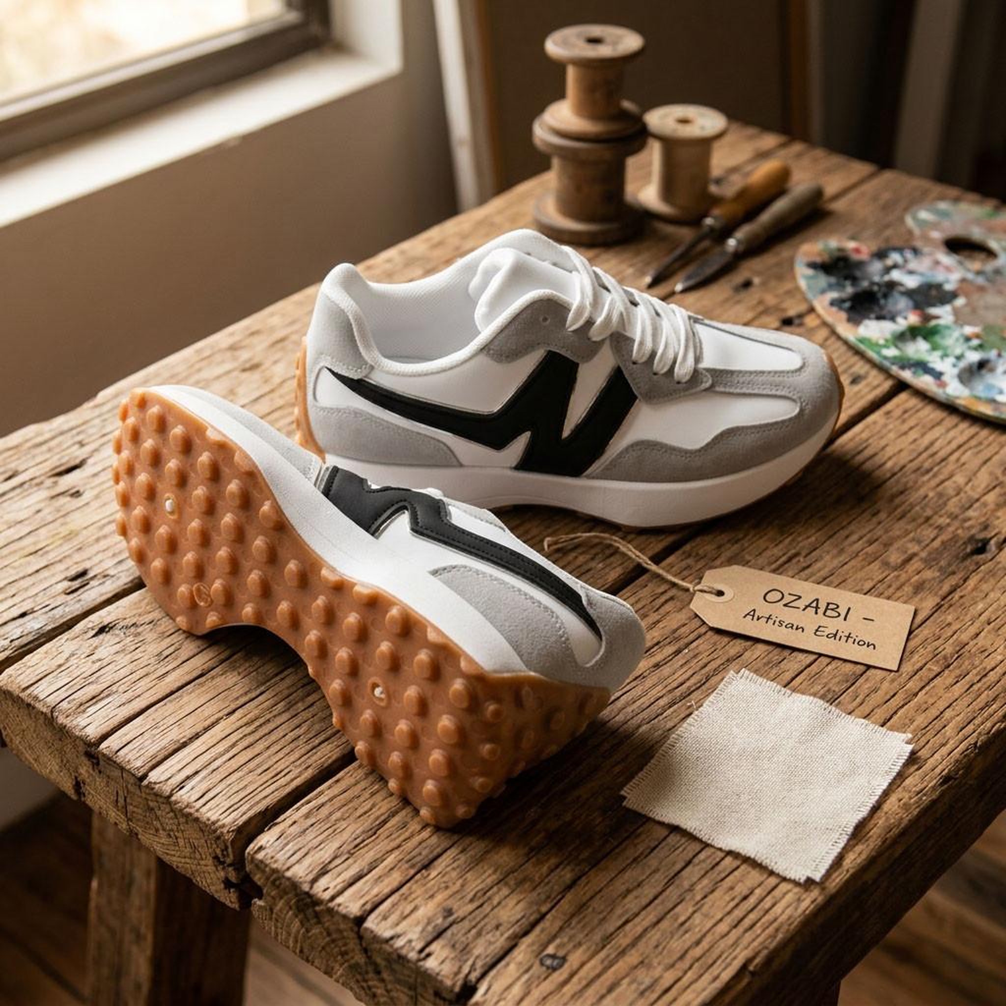 Voir la diapositive 4 : OZABI OZABI Baskets Runner Femme Mesh Logo W 4 Coloris