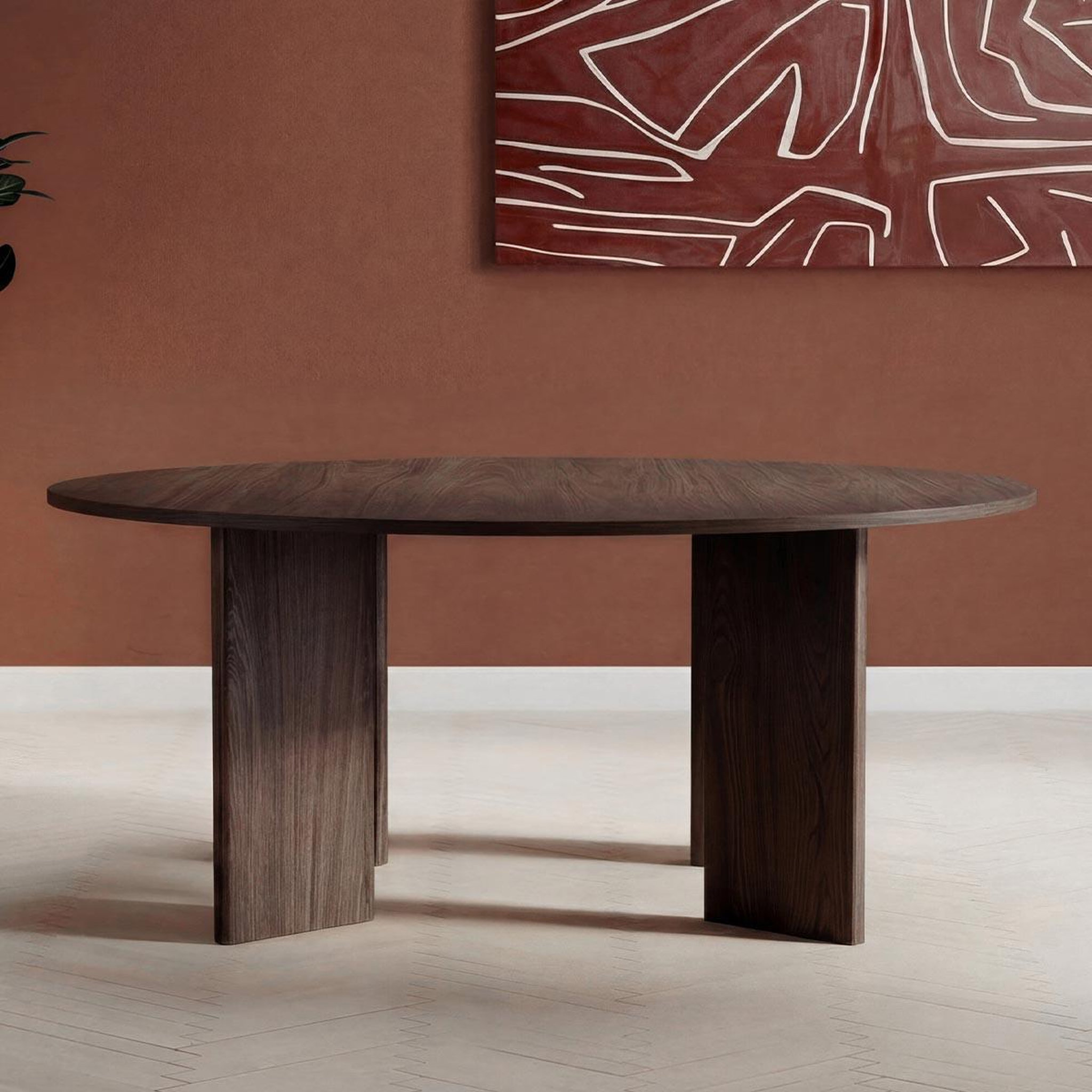 Voir la diapositive 4 : Paris Prix Table à manger ronde  graos  180cm moka