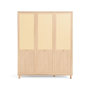 Voir la diapositive 2 : BEST MOBILIER Sliven - armoire - bois et cannage