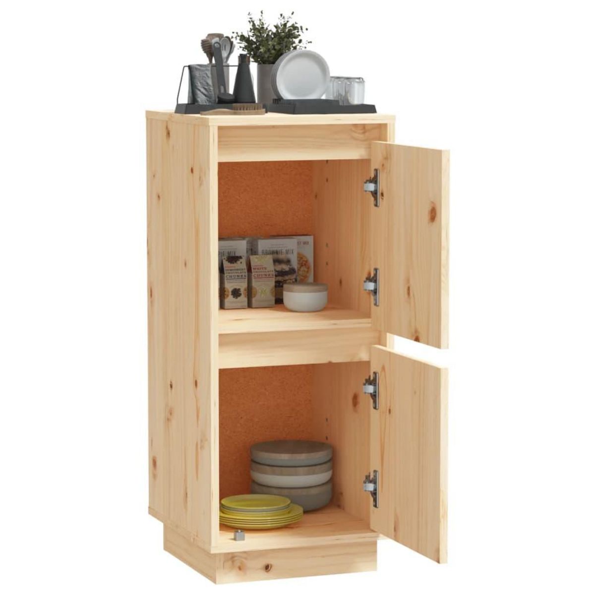 VIDAXL Buffet 31,5x34x75 cm Bois massif de pin