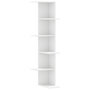 Voir la diapositive 2 : VIDAXL Etagere d'angle murale blanc 36,5x36,5x140 cm bois d'ingenierie