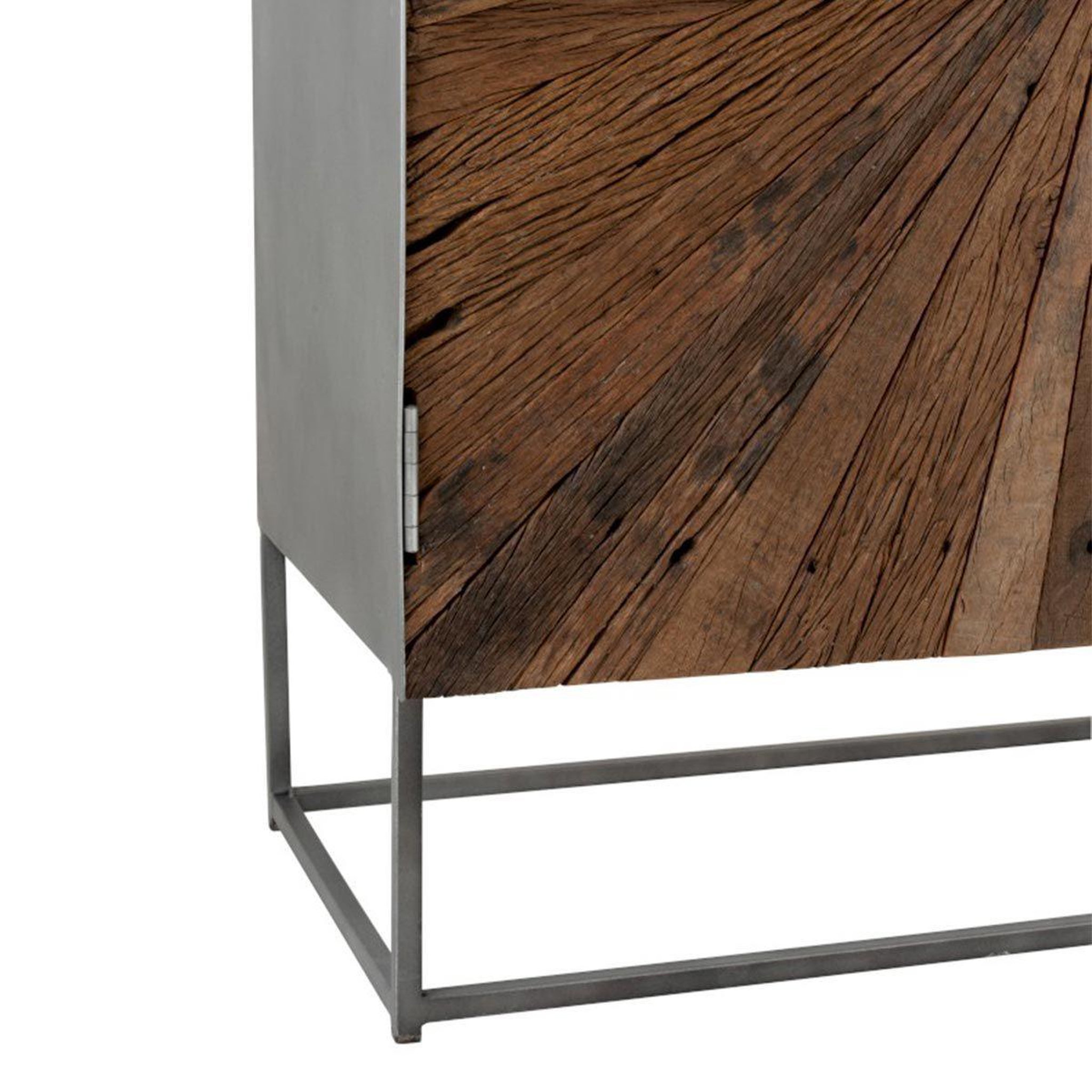 Voir la diapositive 6 : J-LINE Commode 2 portes en bois  shanil  111cm marron