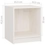 Voir la diapositive 6 : VIDAXL Tables de chevet 2 pcs Blanc 35,5x33,5x41,5 cm Pin massif