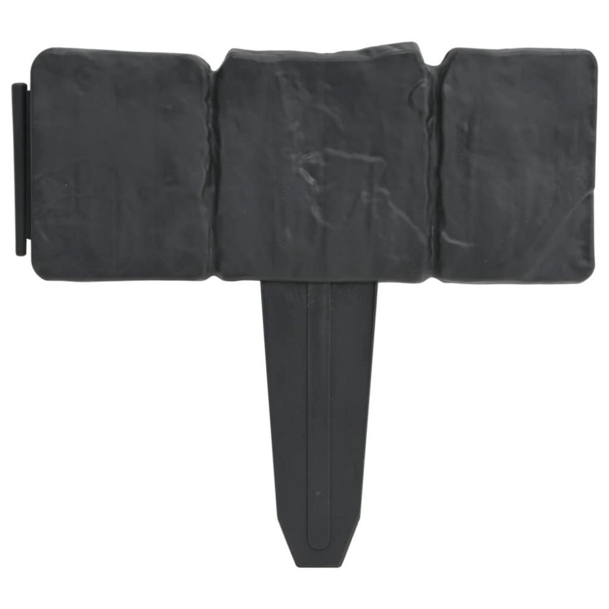 VIDAXL Cloture de jardin/pelouse plastique aspect de pierre 41 pcs 10m