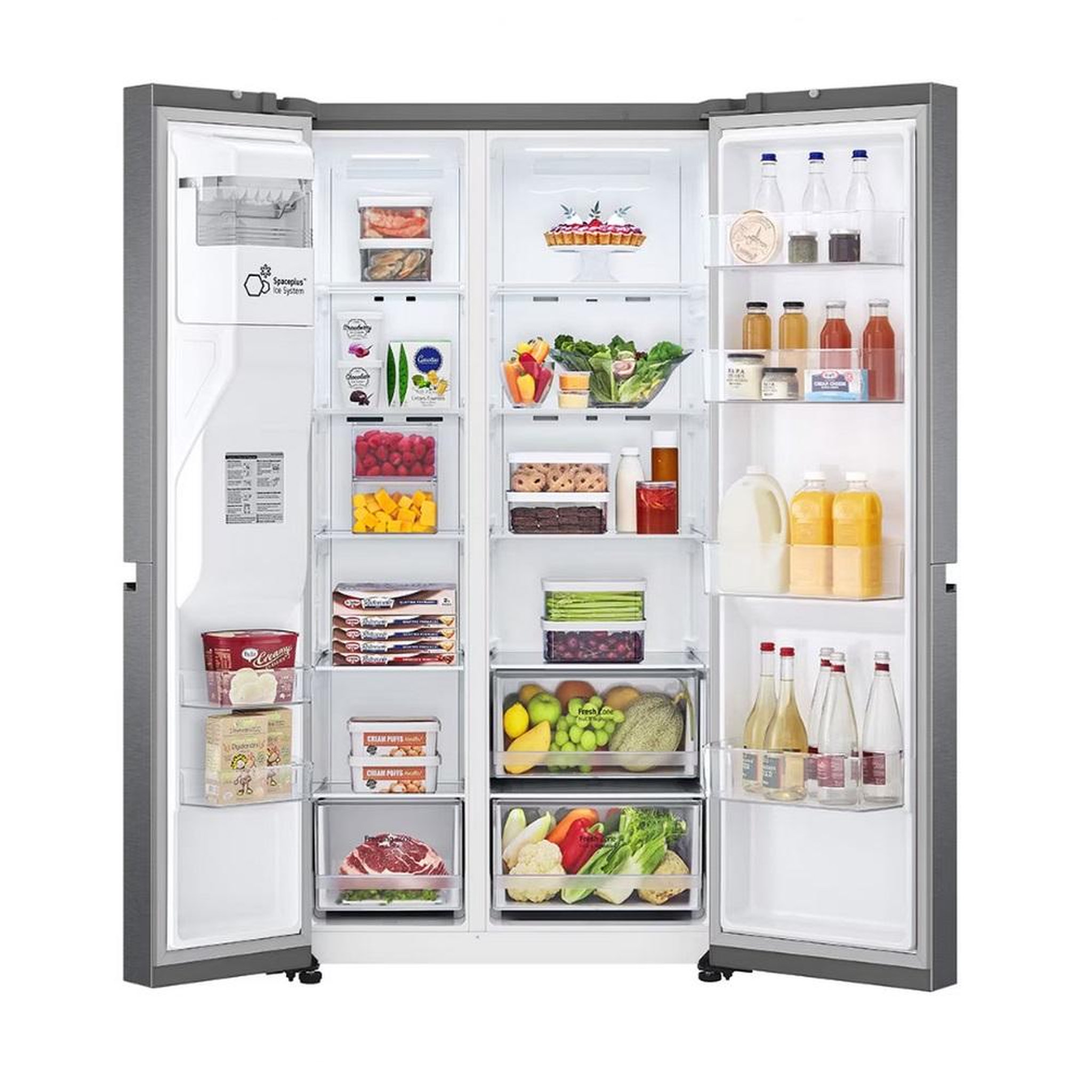 Voir la diapositive 3 : LG Réfrigérateur américain 91cm 635l nofrost - GSLV50DSXF