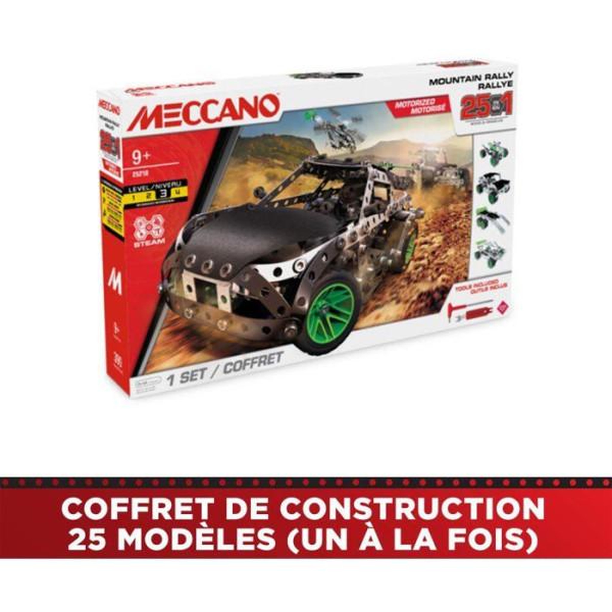 Voir la diapositive 6 : Meccano MECCANO - Jeu de construction - Métal - 390 pieces - 10 ans + - 25 modeles