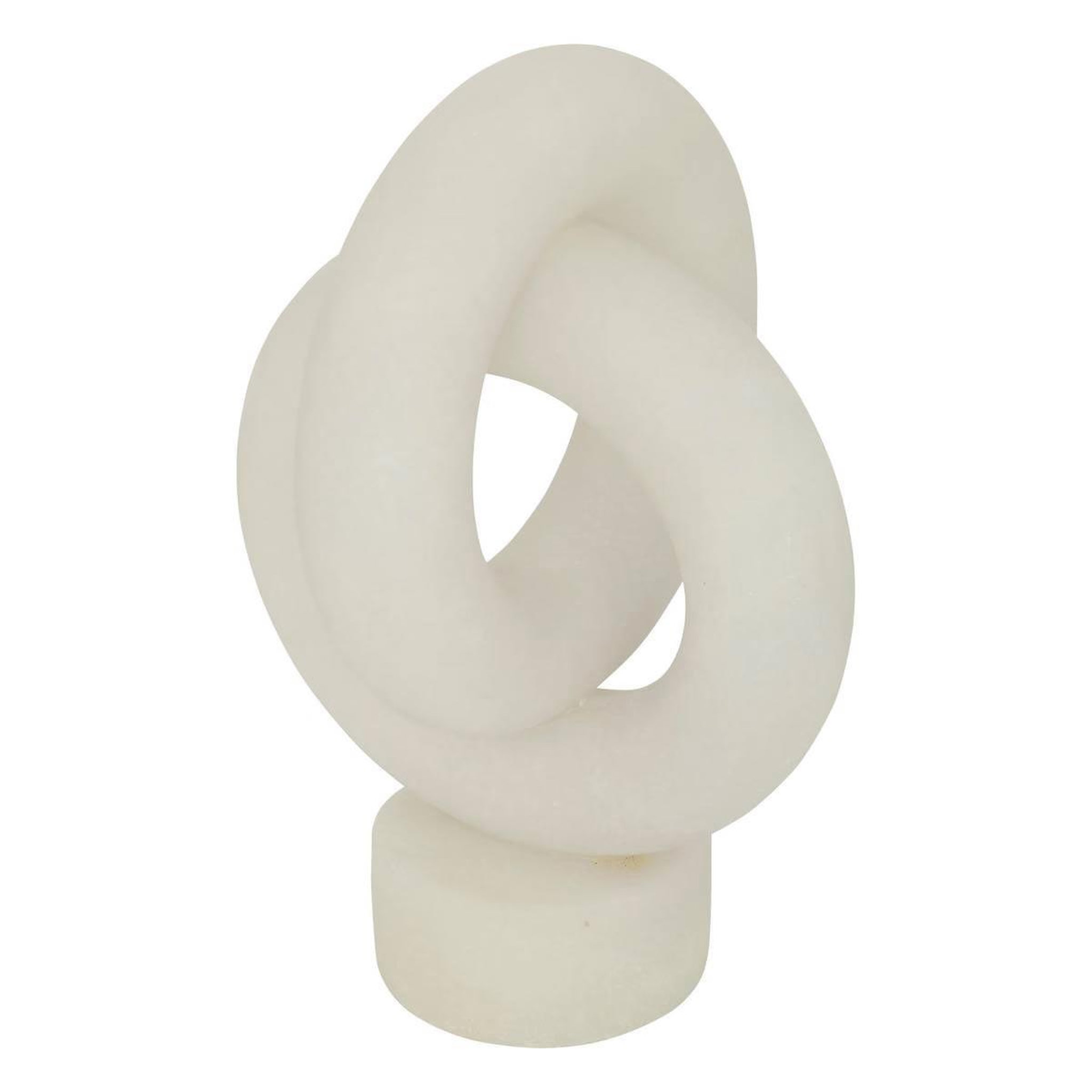 ATMOSPHERA Déco à poser en résine  louan  30cm blanc