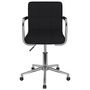 Voir la diapositive 3 : VIDAXL Chaise pivotante de bureau Noir Tissu