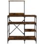 Voir la diapositive 4 : VIDAXL Support de boulanger chêne fumé 90x40x132 cm