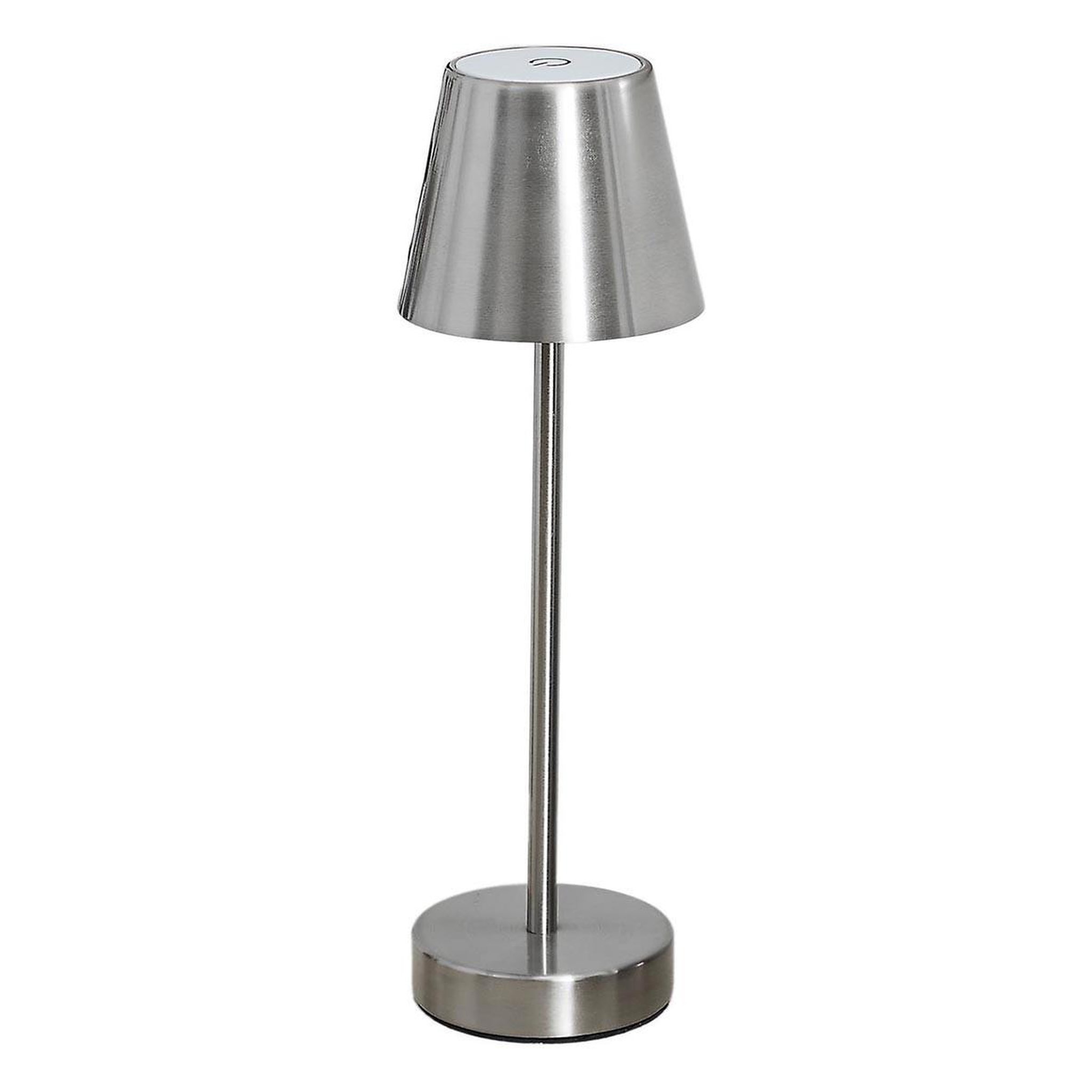 The Home Deco Factory Lampe à poser tactile  rechargeable  36cm argent