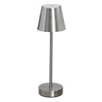 Paris Prix Lampe à Poser Tactile  Rechargeable  36cm Argent