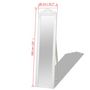Voir la diapositive 6 : VIDAXL Miroir sur pied Style baroque 160x40 cm Blanc